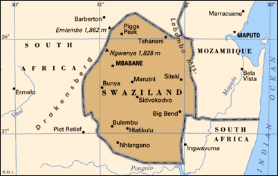 Свазиленд на карте. Королевство Свазиленд на карте. Свазиленд столица на карте. Государство Свазиленд на карте. Где находится Свазиленд.